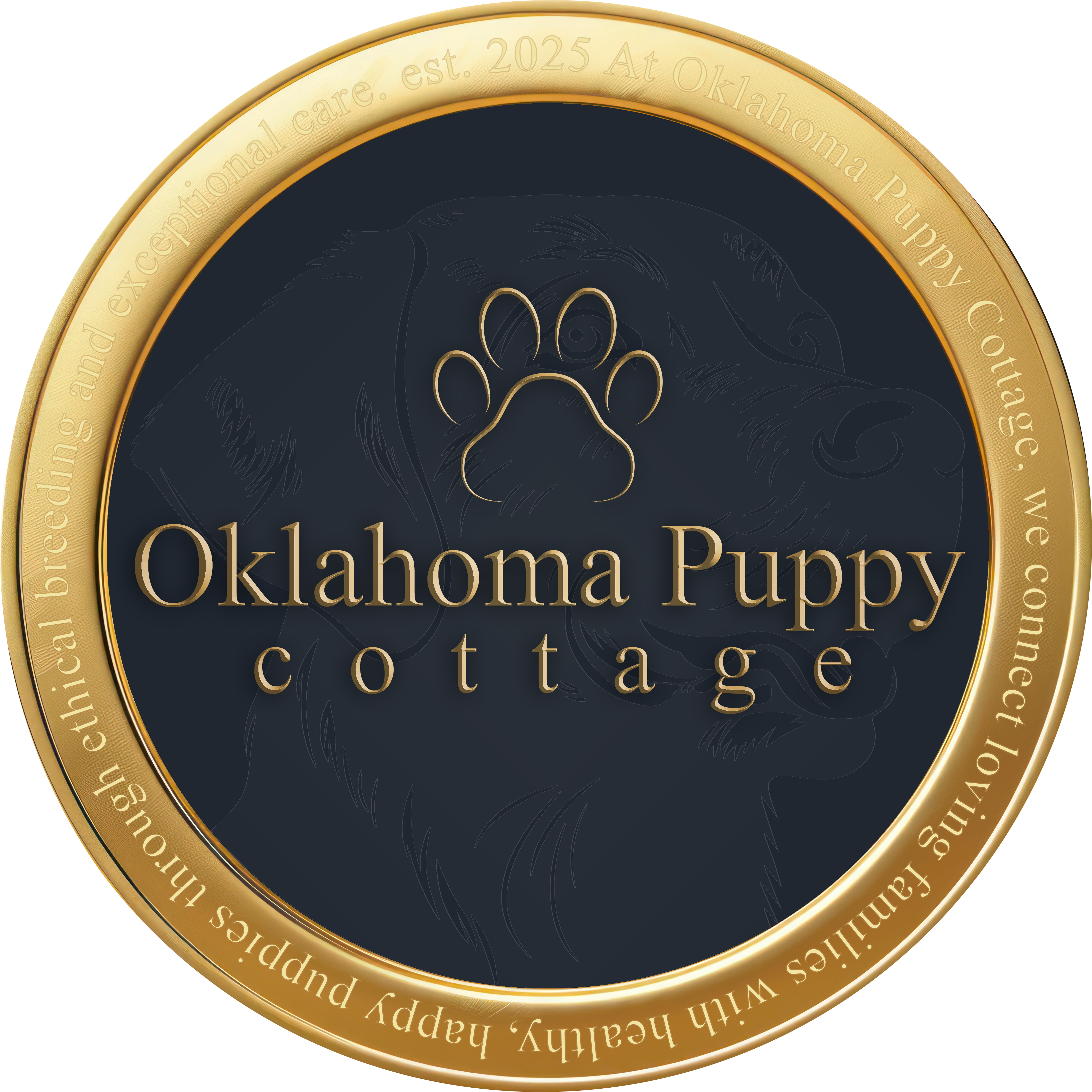 Oklahoma Puppy Cottage Logo